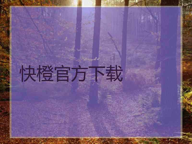快橙官方下载