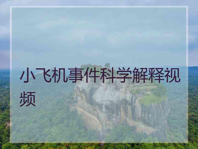 小飞机事件科学解释视频