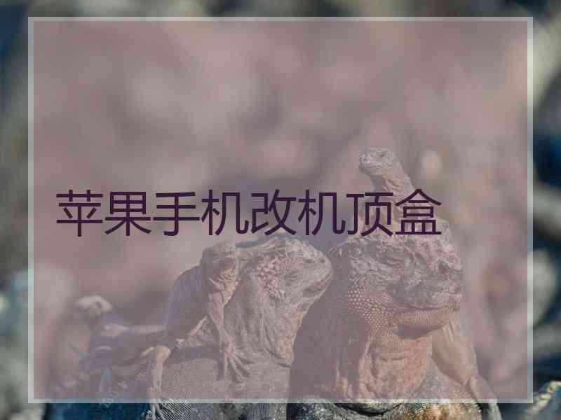 苹果手机改机顶盒