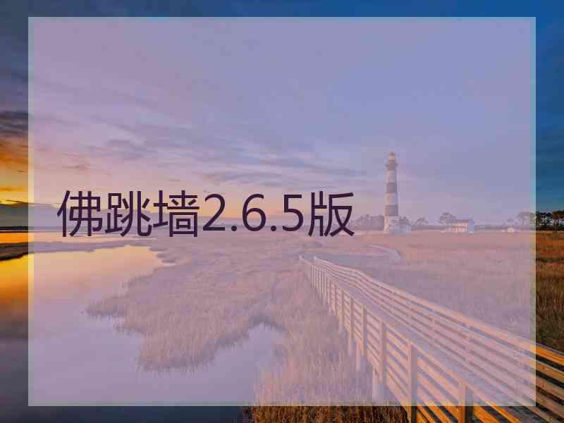 佛跳墙2.6.5版