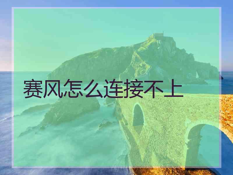 赛风怎么连接不上