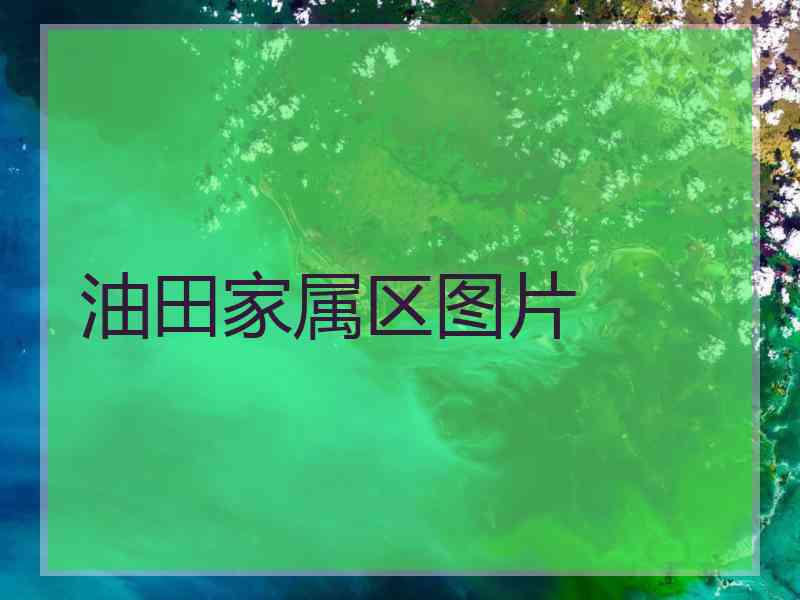 油田家属区图片