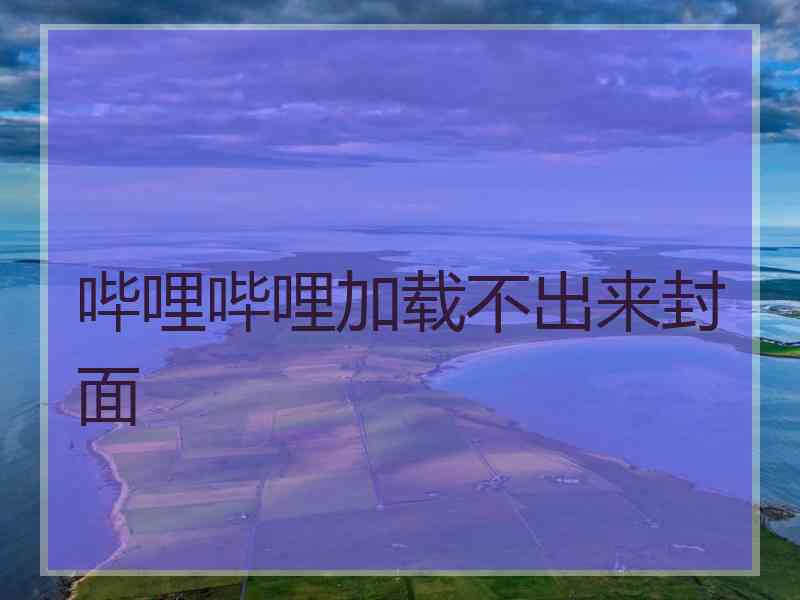 哔哩哔哩加载不出来封面