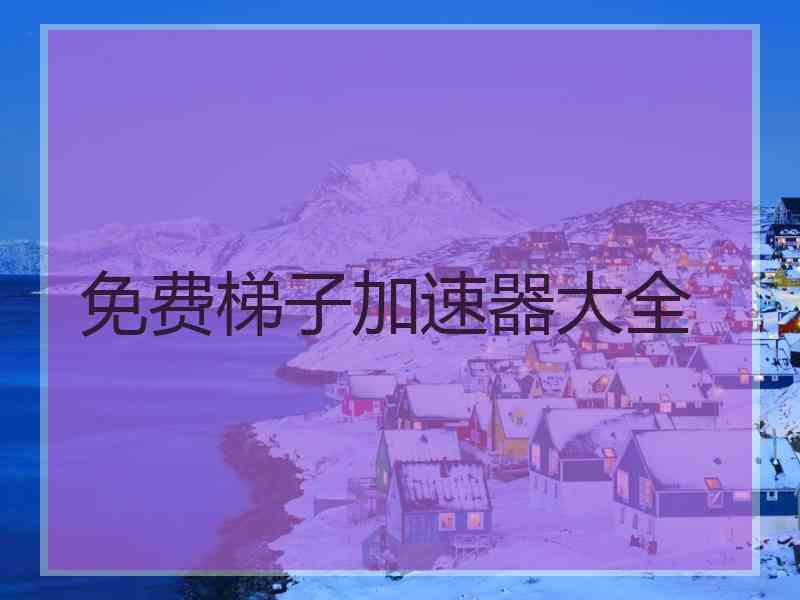 免费梯子加速器大全