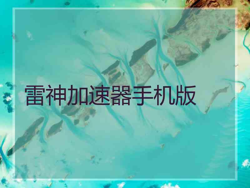 雷神加速器手机版