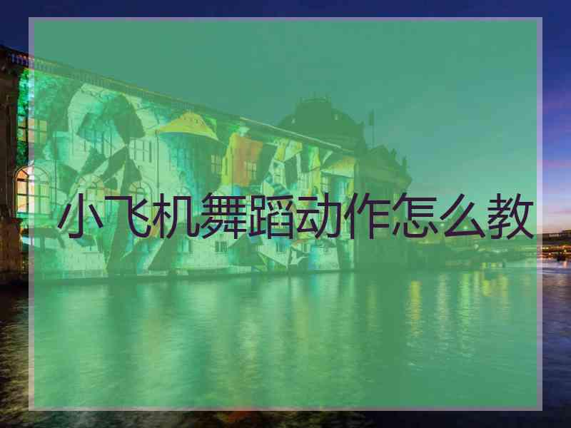 小飞机舞蹈动作怎么教