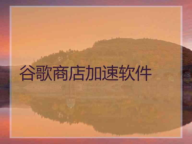 谷歌商店加速软件
