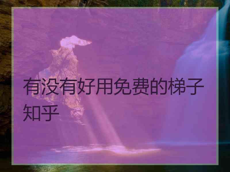 有没有好用免费的梯子 知乎
