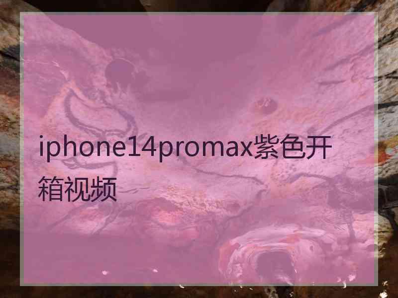 iphone14promax紫色开箱视频