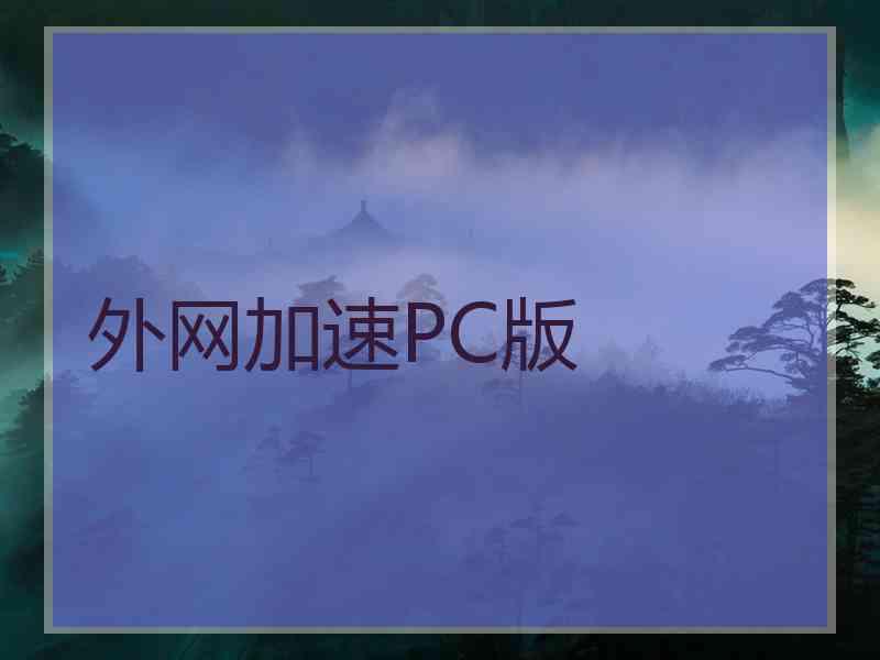 外网加速PC版