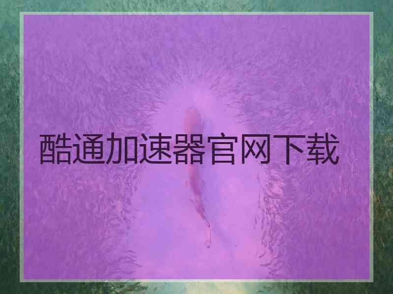 酷通加速器官网下载