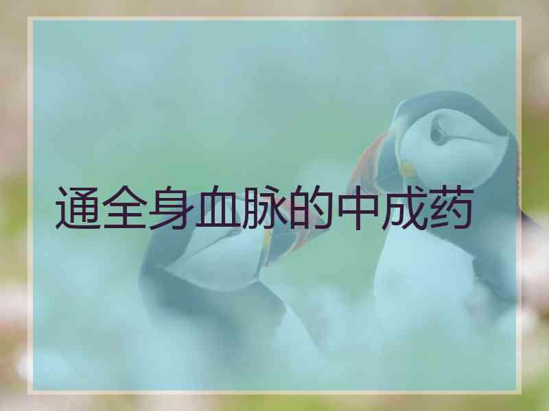通全身血脉的中成药