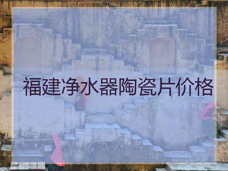 福建净水器陶瓷片价格