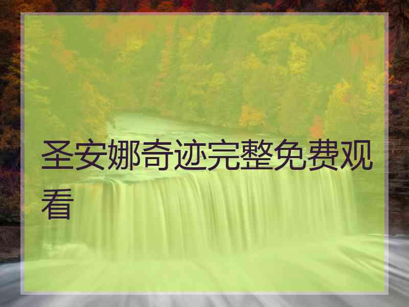 圣安娜奇迹完整免费观看