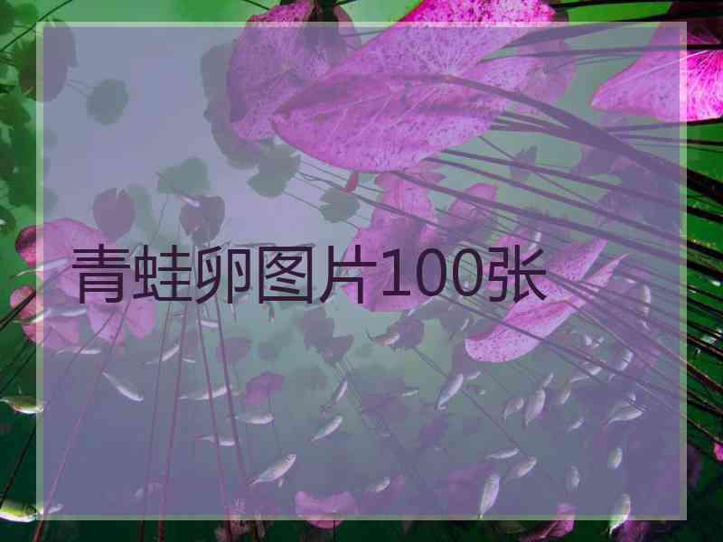 青蛙卵图片100张