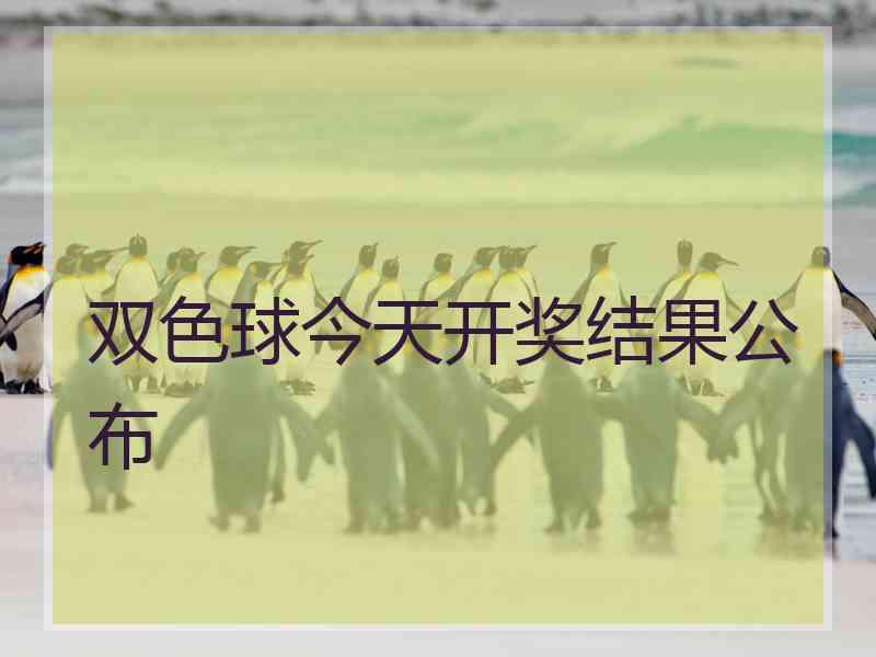 双色球今天开奖结果公布