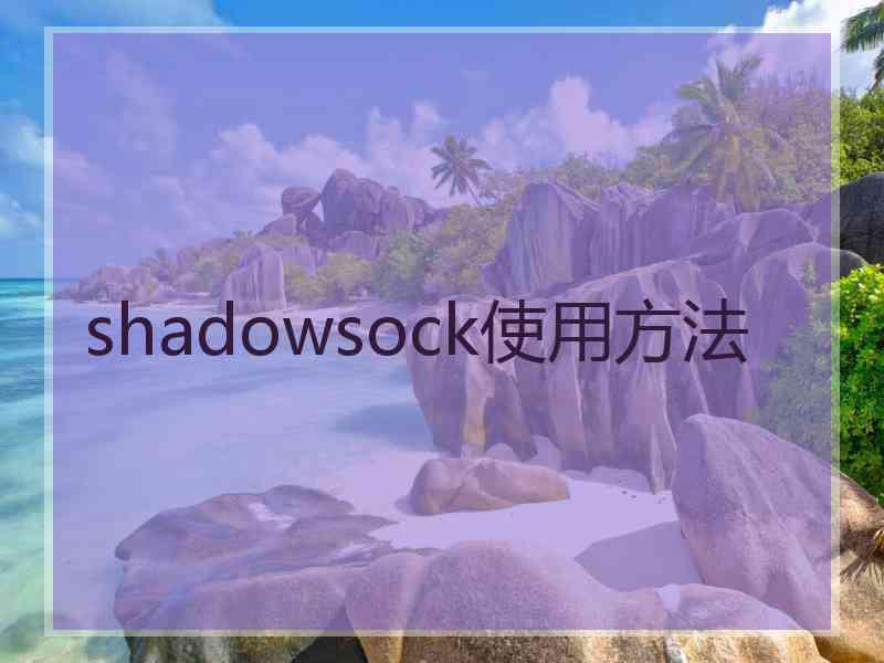 shadowsock使用方法