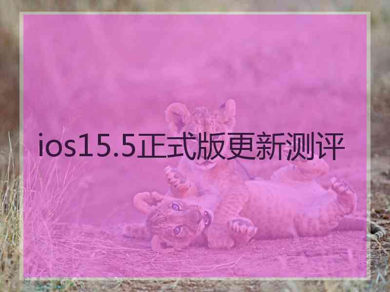 ios15.5正式版更新测评