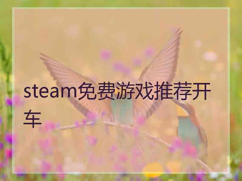 steam免费游戏推荐开车