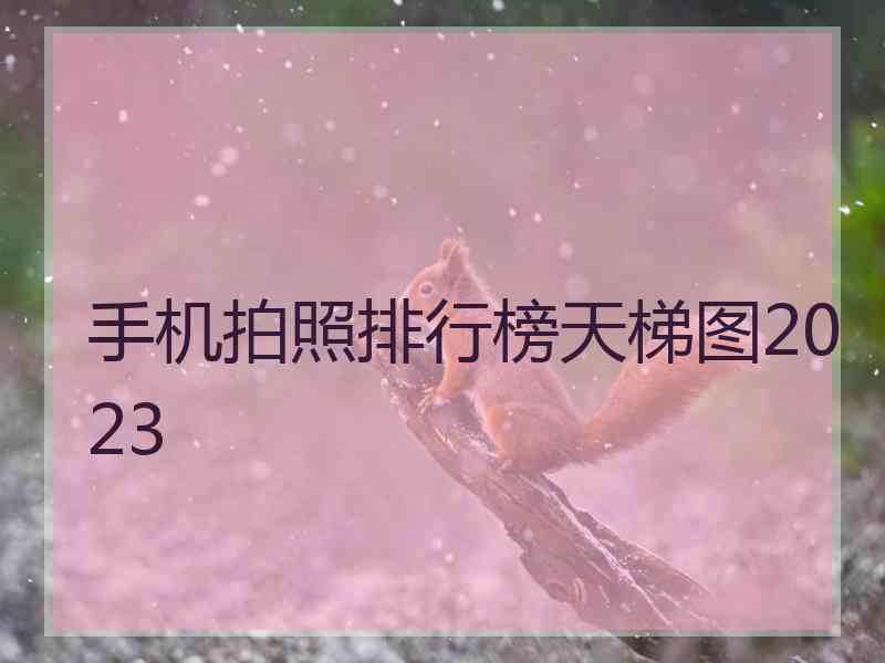 手机拍照排行榜天梯图2023