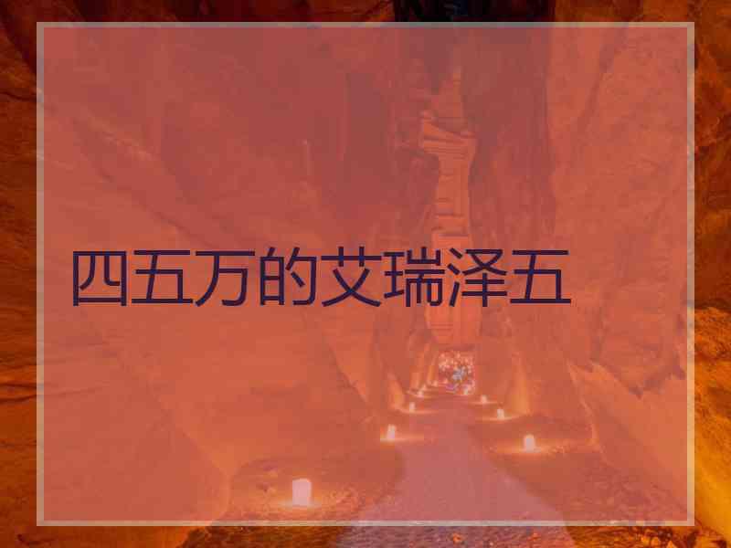 四五万的艾瑞泽五