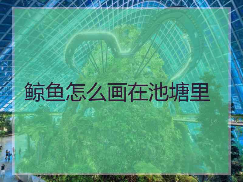 鲸鱼怎么画在池塘里