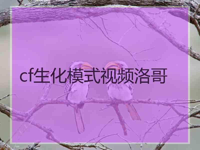 cf生化模式视频洛哥