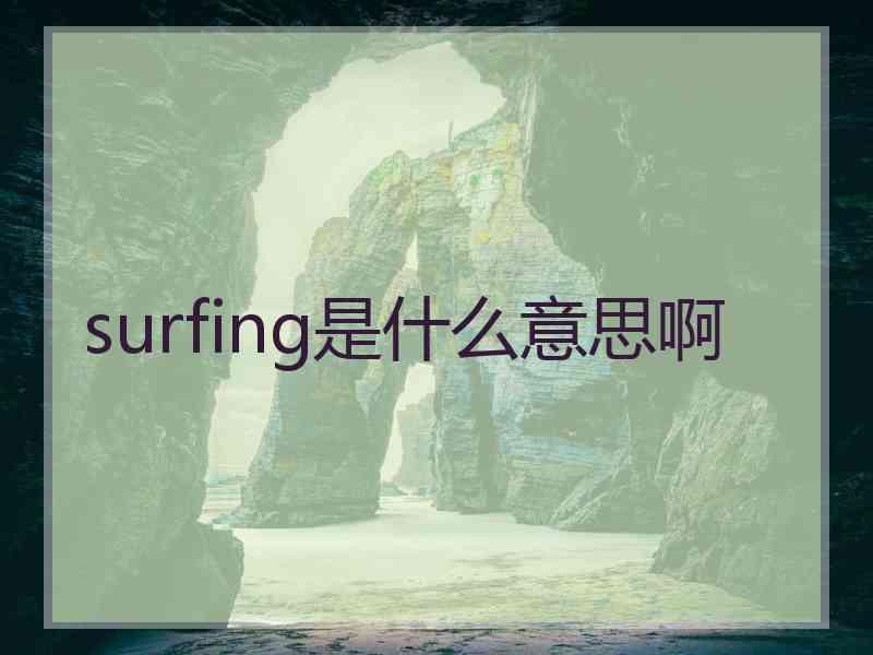 surfing是什么意思啊