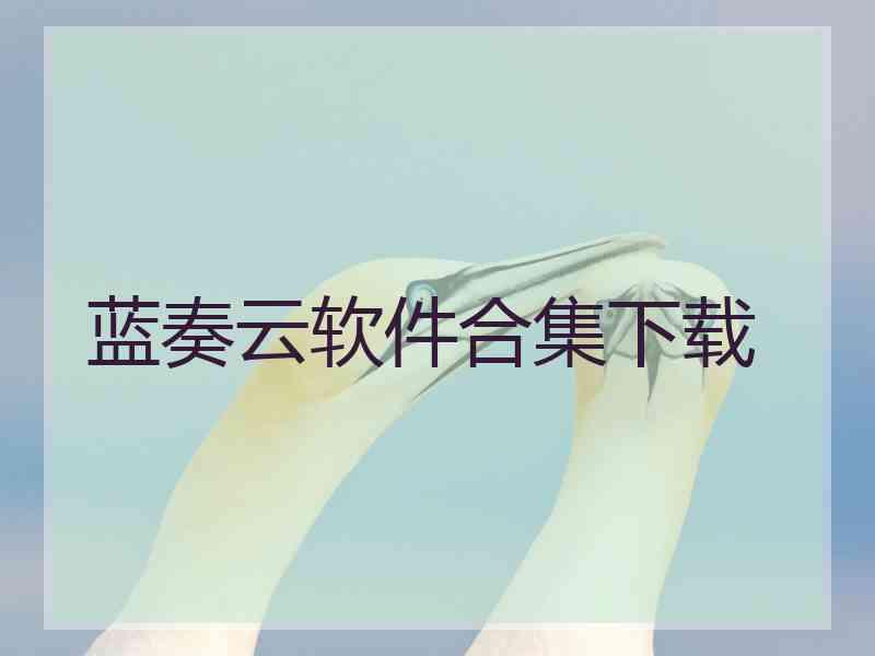 蓝奏云软件合集下载