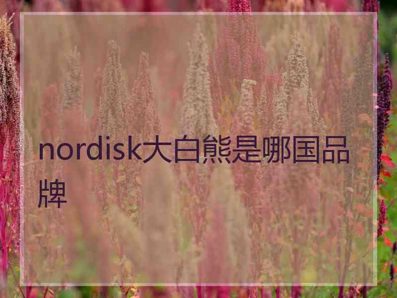 nordisk大白熊是哪国品牌