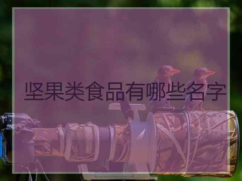 坚果类食品有哪些名字