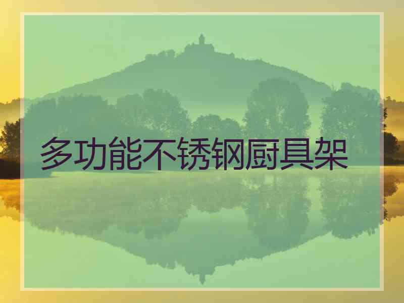 多功能不锈钢厨具架