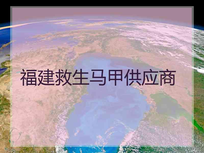 福建救生马甲供应商