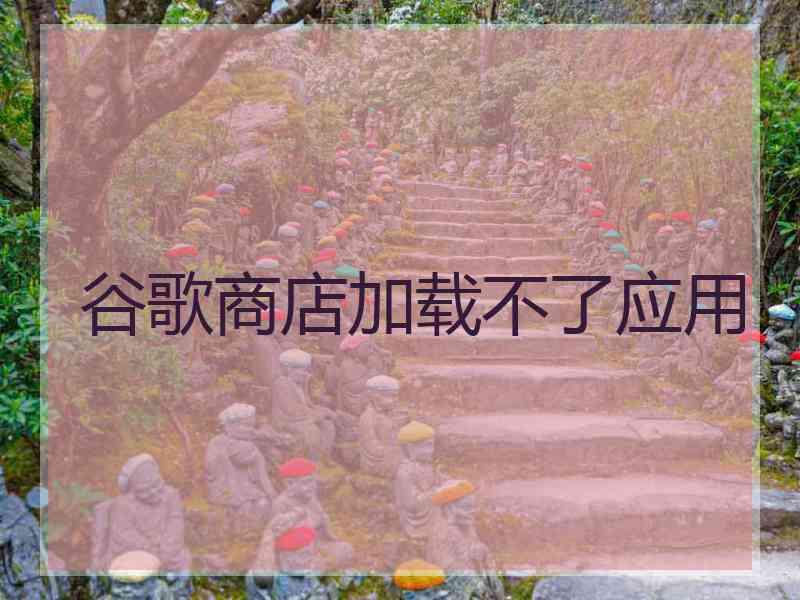 谷歌商店加载不了应用