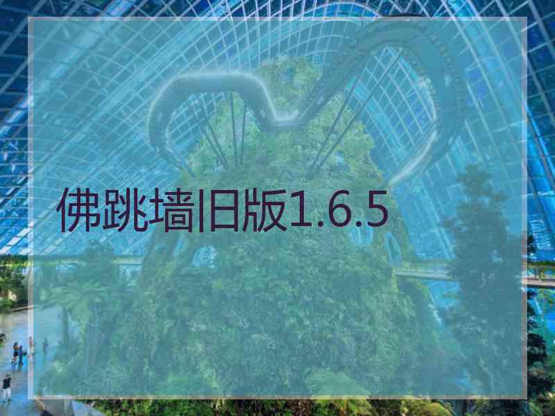 佛跳墙旧版1.6.5