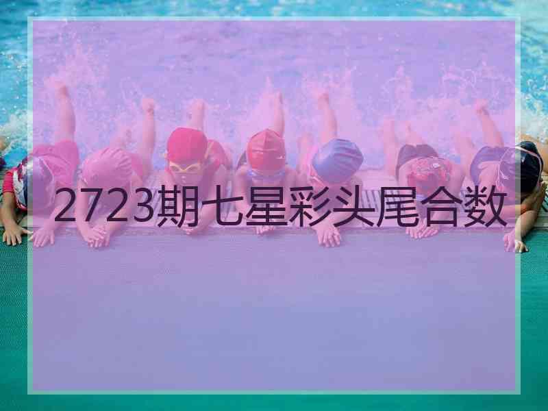 2723期七星彩头尾合数
