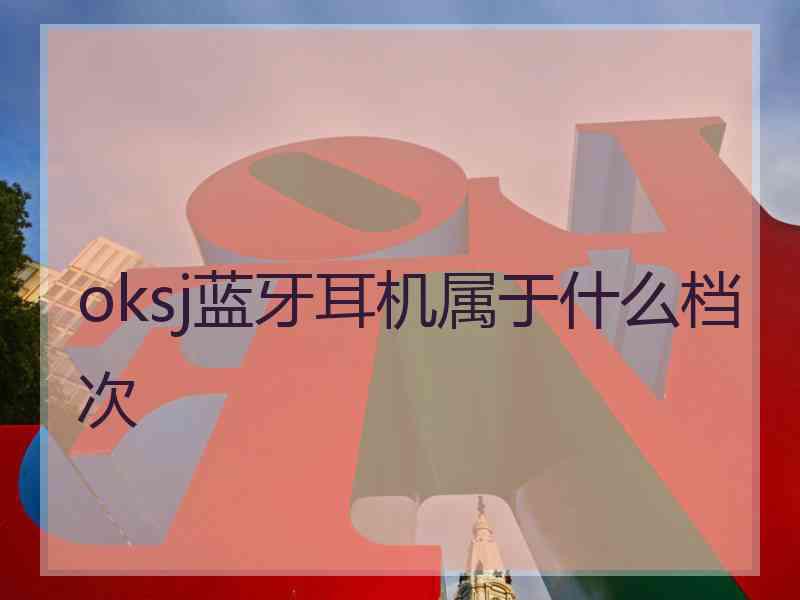 oksj蓝牙耳机属于什么档次