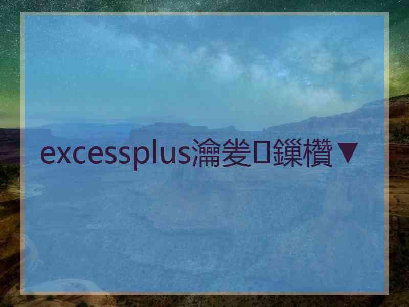 excessplus瀹夎鏁欑▼