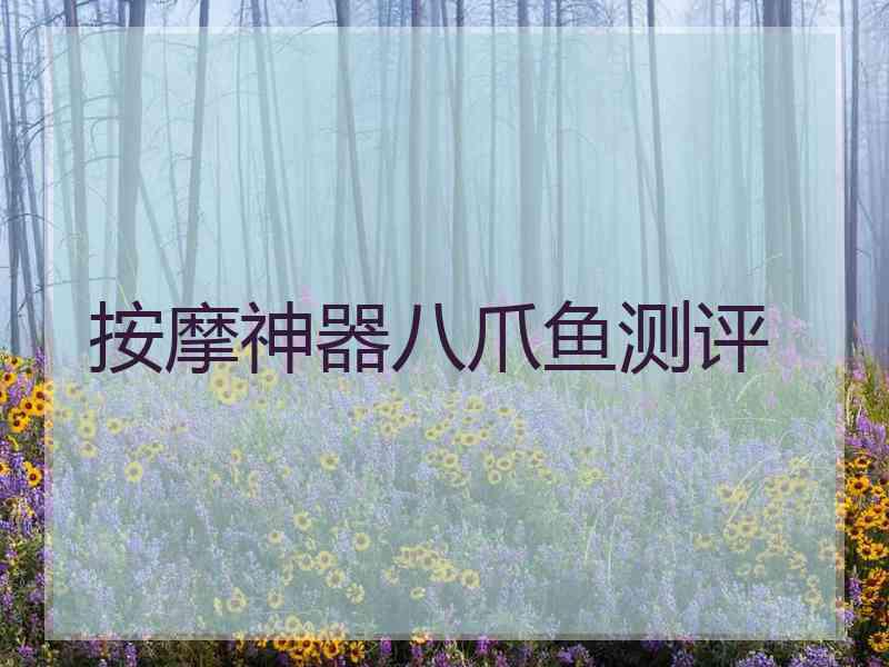 按摩神器八爪鱼测评