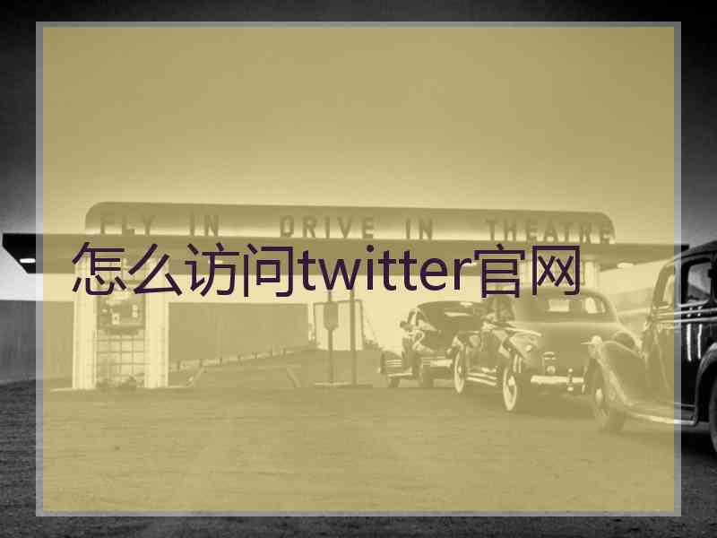 怎么访问twitter官网