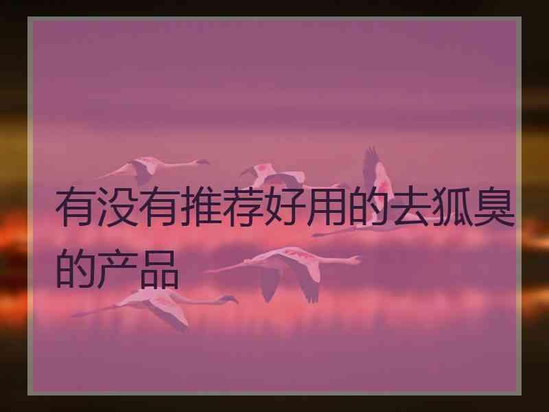 有没有推荐好用的去狐臭的产品