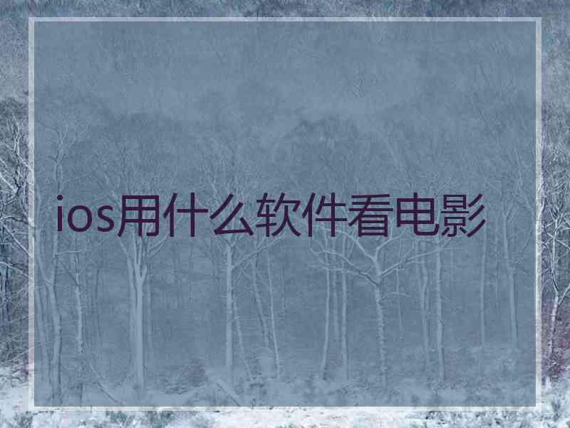 ios用什么软件看电影