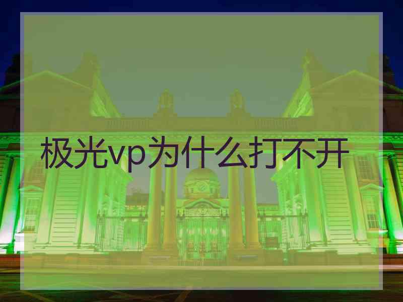 极光vp为什么打不开