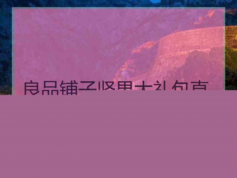 良品铺子坚果大礼包直播秒杀