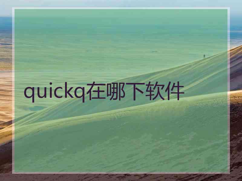 quickq在哪下软件
