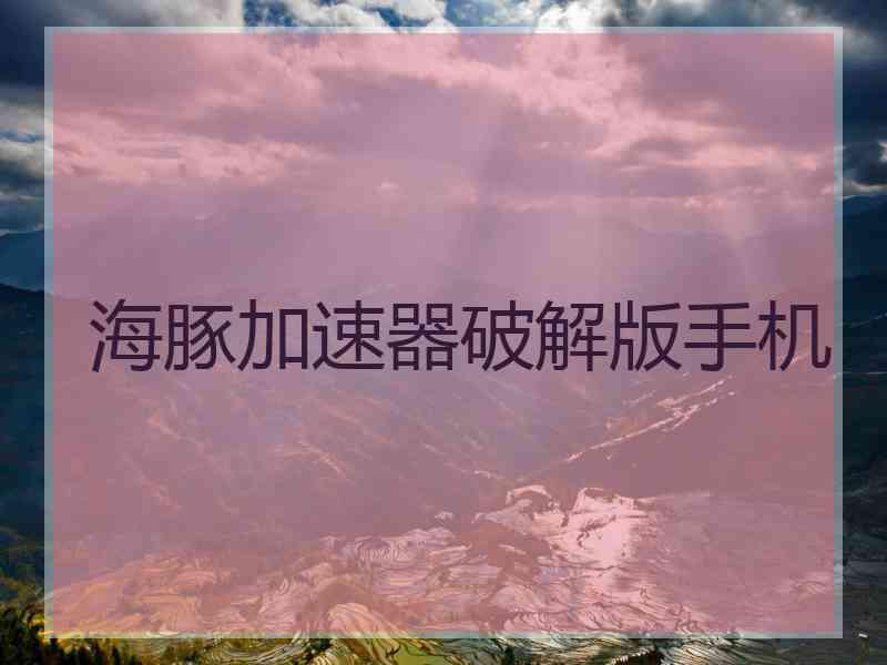 海豚加速器破解版手机