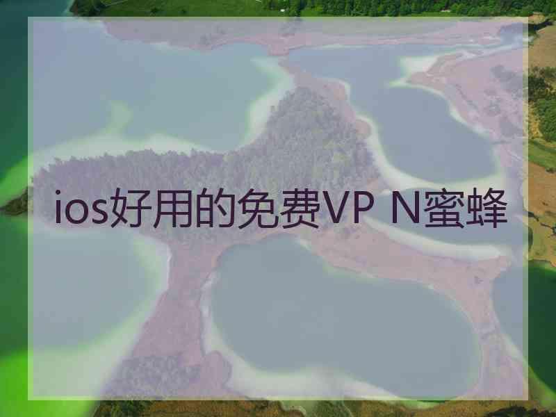 ios好用的免费VP N蜜蜂