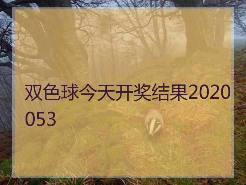 双色球今天开奖结果2020053
