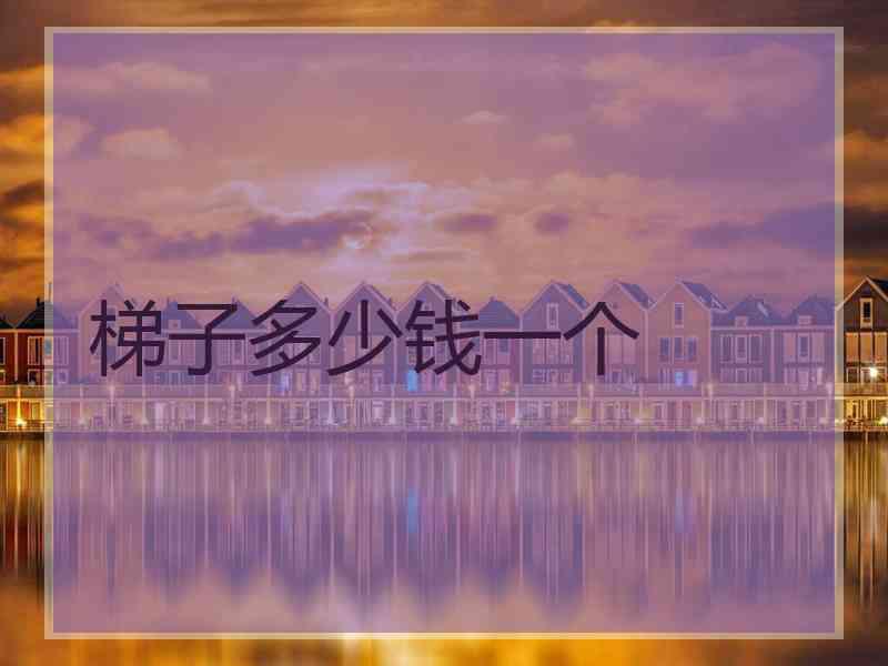 梯子多少钱一个