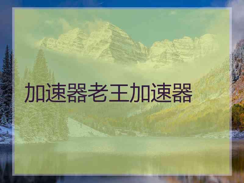 加速器老王加速器
